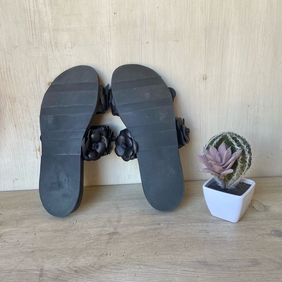 JEFFREY CAMPBELL Rosebud double strap black slide - Picture 8 of 16